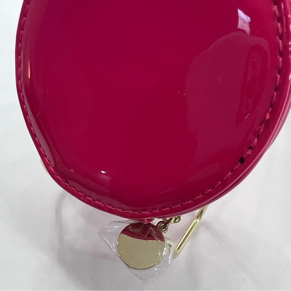 Yves Saint Laurent Hot Pink Patent Leather Beaute Pouch - NWOT